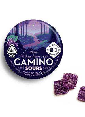 Camino Sours Blackberry Dream CBN Sleep Gummies